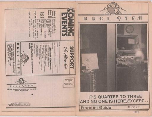 KRCL Program Guide 031 1983 Aug Sep
