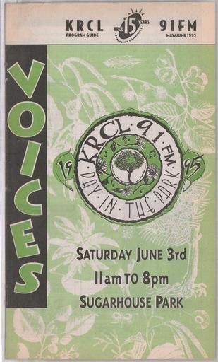 KRCL Program Guide 104 1995 May Jun