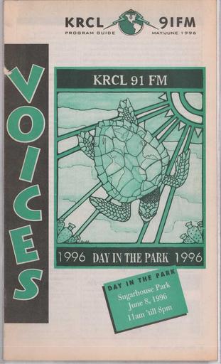 KRCL Program Guide 110 1996 May Jun