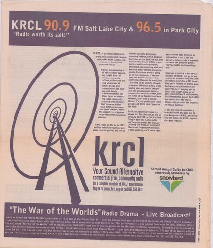KRCL Program Guide 139 2002 Aug29