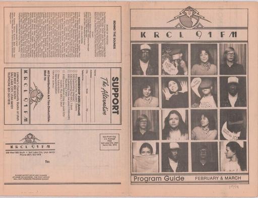 KRCL Program Guide 034 1984 Feb Mar