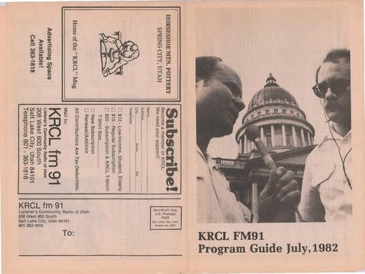 KRCL Program Guide 022 1982 Jul