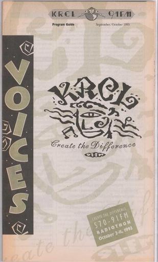 KRCL Program Guide 093 1993 Sep Oct