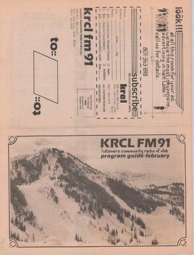 KRCL Program Guide 017 1982 Feb