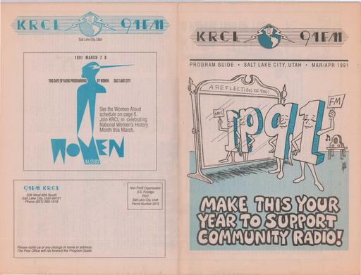 KRCL Program Guide 078 1991 Mar Apr