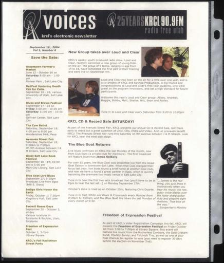 KRCL Program Guide 153 2004 Sep16