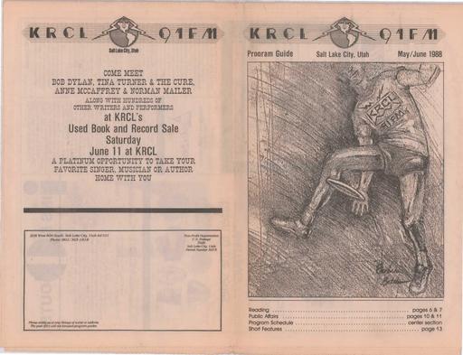 KRCL Program Guide 060 1988 May Jun