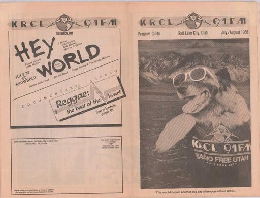 KRCL Program Guide 049 1986 Jul Aug