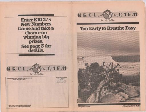 KRCL Program Guide 040 1985 Feb Mar
