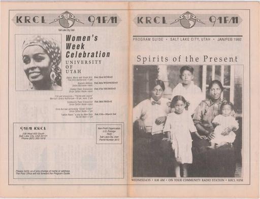 KRCL Program Guide 083 1992 Jan Feb