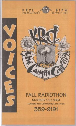 KRCL Program Guide 099 1994 Sep Oct