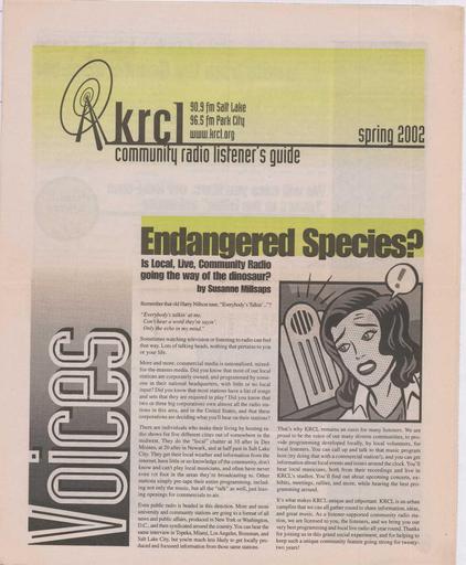 KRCL Program Guide 137 2002 Spring