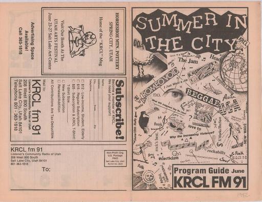 KRCL Program Guide 020 1982 May