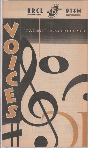 KRCL Program Guide 105 1995 Jul Aug
