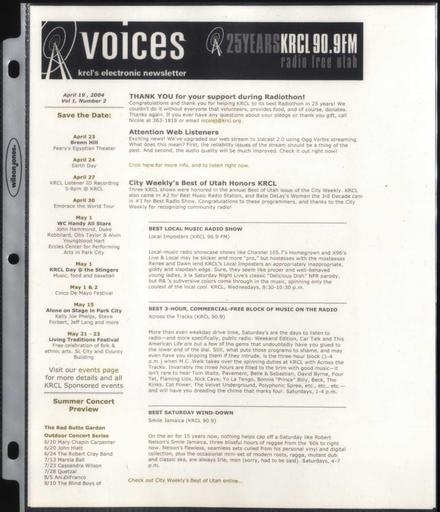 KRCL Program Guide 148 2004 Apr19