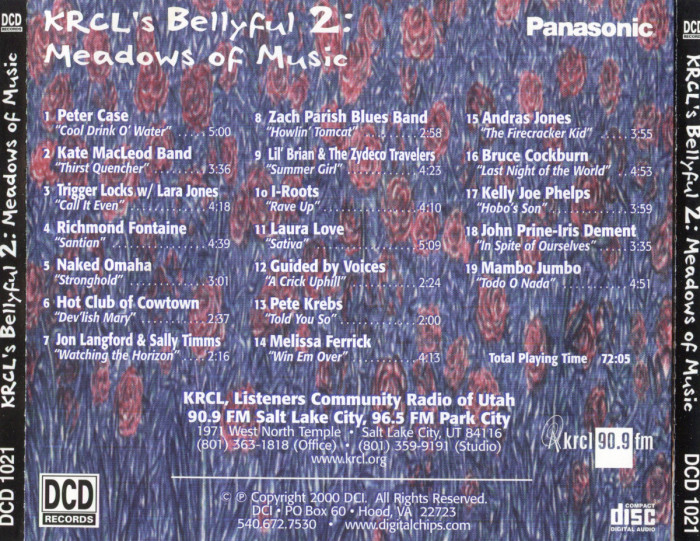 KRCL History Project - KRCL's Bellyfull 2: Meadows Of Music