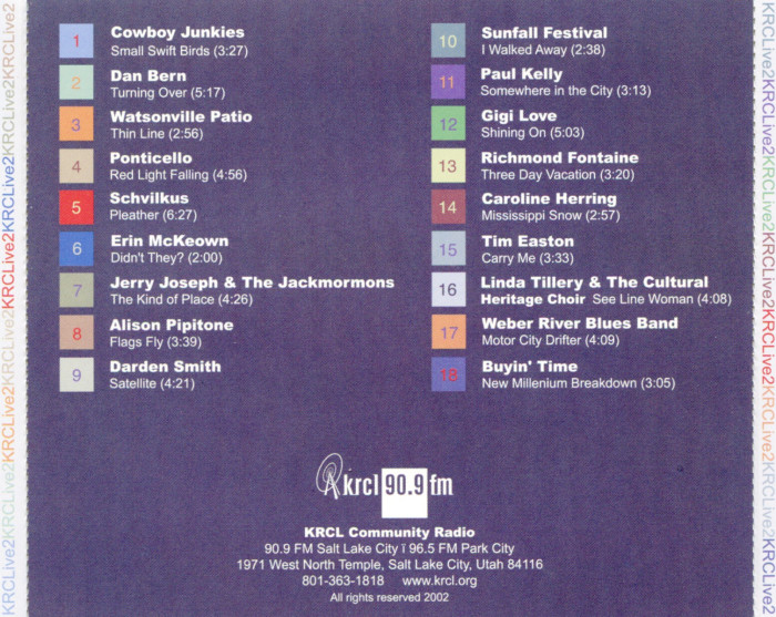 KRCL History Project - KRCL Live 2