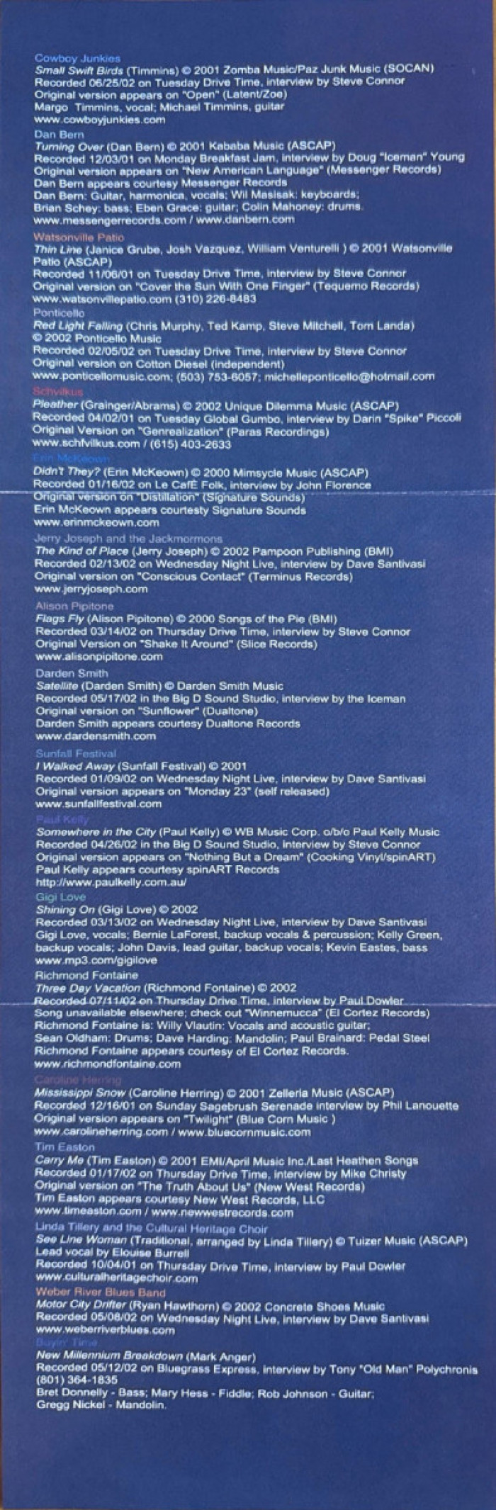 KRCL History Project - KRCL Live 2