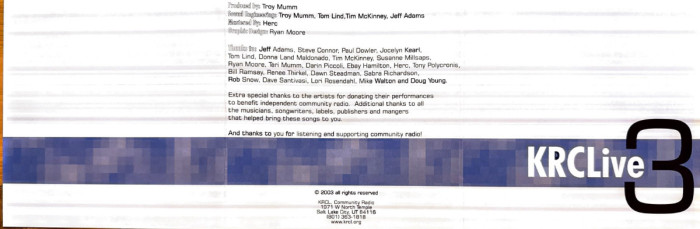 KRCL History Project - KRCL Live 3