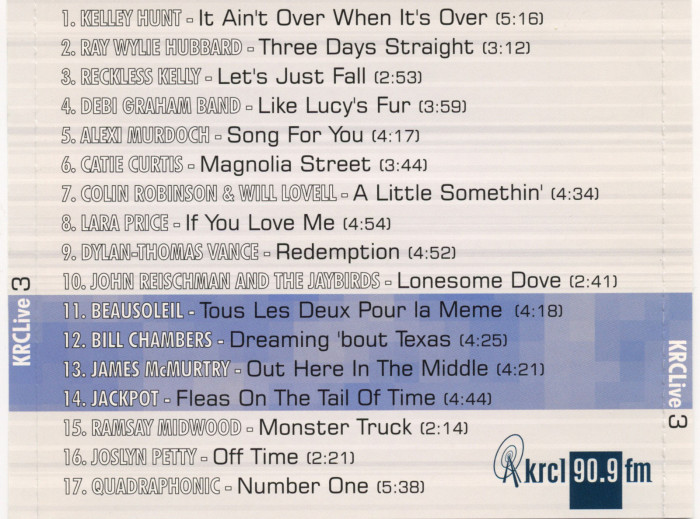 KRCL History Project - KRCL Live 3