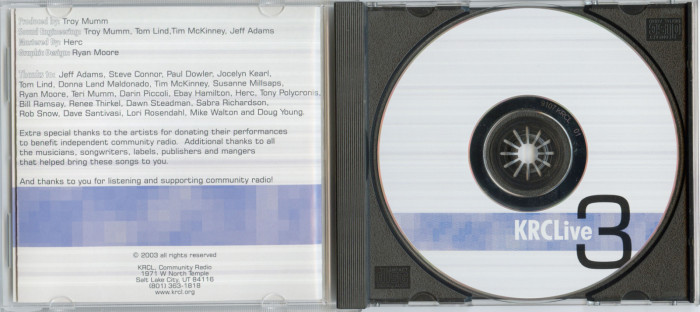 KRCL History Project - KRCL Live 3